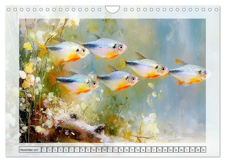 Produktbild: Aquariumfische. Farbenpracht im S&uuml;&szlig;wasserbecken (Wandkalender 2027 DIN A4 quer), CALVENDO Monatskalender