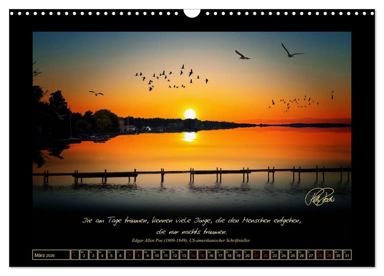 Produktbild: Sonnenmomente und Lebensweisheiten (Wandkalender 2026 DIN A3 quer), CALVENDO Monatskalender