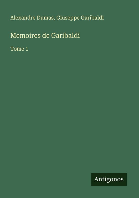 Produktbild: Memoires de Garibaldi