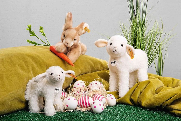 Produktbild: Steiff 074233 - Lamm Anni, Sch&auml;fchen, wei&szlig;, 16 cm