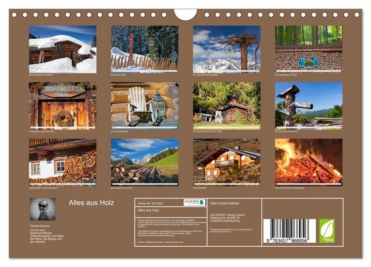 Produktbild: Alles aus Holz (Wandkalender 2026 DIN A4 quer), CALVENDO Monatskalender
