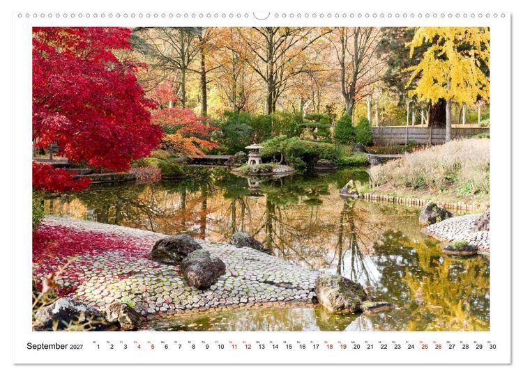 Produktbild: Japanische G&auml;rten in Deutschland (Wandkalender 2027 DIN A2 quer), CALVENDO Monatskalender