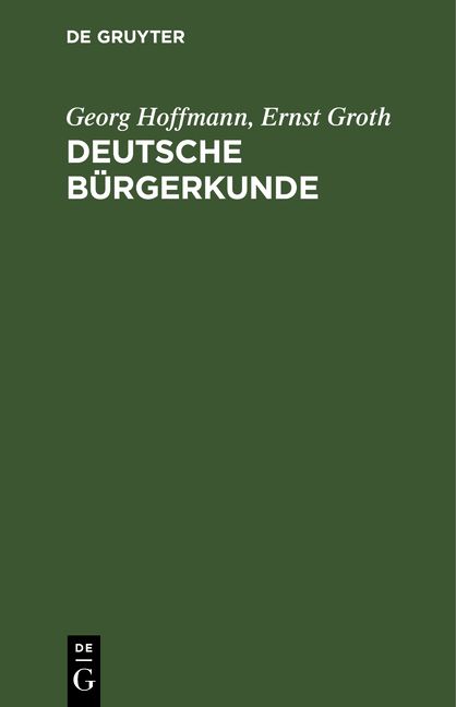 Produktbild: Deutsche B&uuml;rgerkunde