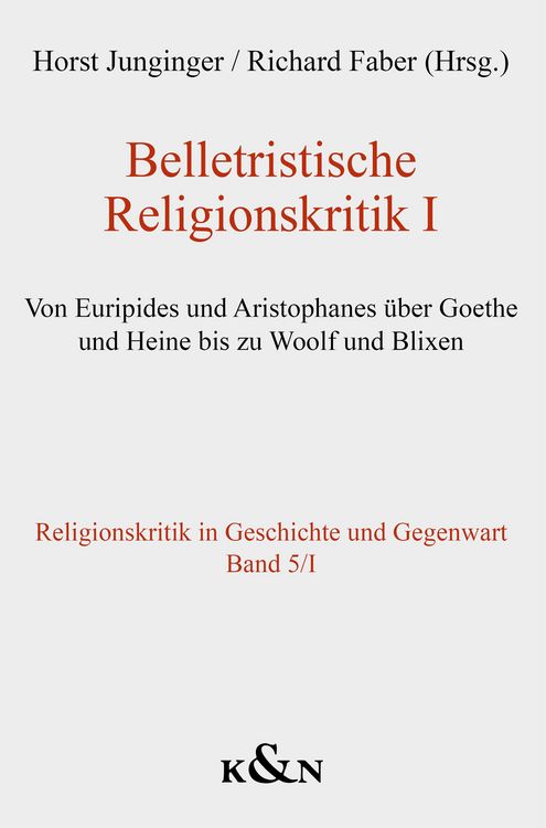 Produktbild: Belletristische Religionskritik I