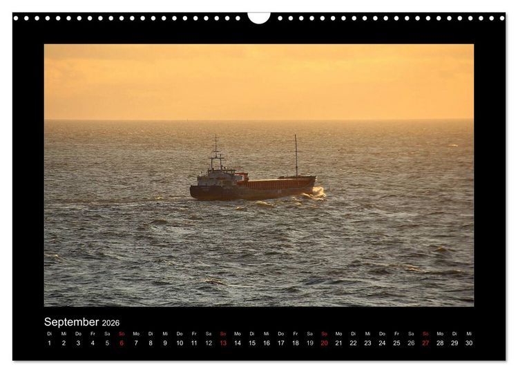Produktbild: Frachtschiffe -von K&uuml;ste zu K&uuml;ste- (Wandkalender 2026 DIN A3 quer), CALVENDO Monatskalender