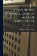 Produktbild: Record of the Hampden-Sydney Alumni Association; v. 2, no. 3, April 1928