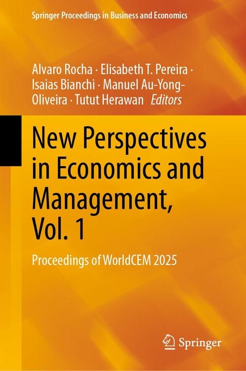 Produktbild: New Perspectives in Economics and Management, Vol 1