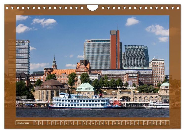 Produktbild: Hamburg, die Weltstadt im Norden von Deutschland (Wandkalender 2026 DIN A4 quer), CALVENDO Monatskalender