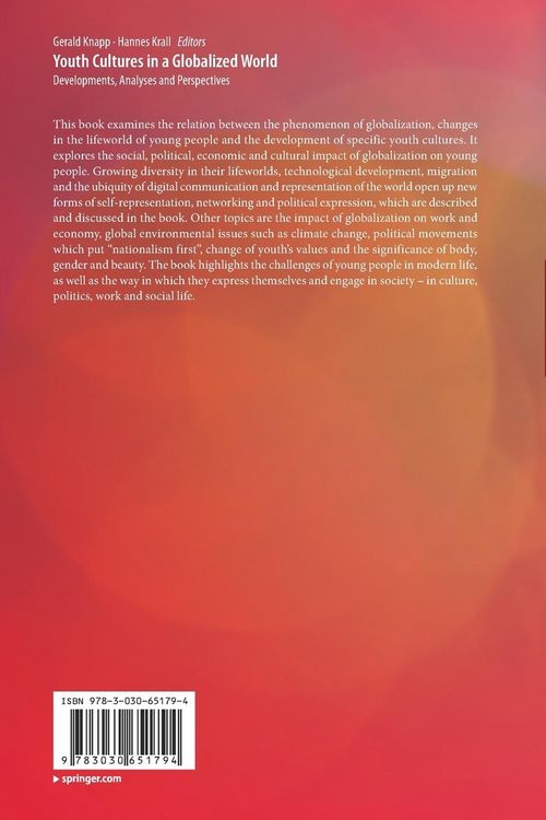Produktbild: Youth Cultures in a Globalized World