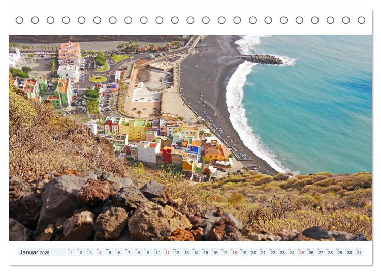 Produktbild: La Palma. Wandern, Flanieren und Genie&szlig;en (Tischkalender 2026 DIN A5 quer), CALVENDO Monatskalender