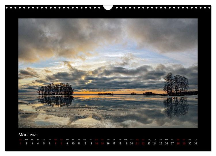 Produktbild: Finnland - Nordische Farbenspiele (Wandkalender 2026 DIN A3 quer), CALVENDO Monatskalender