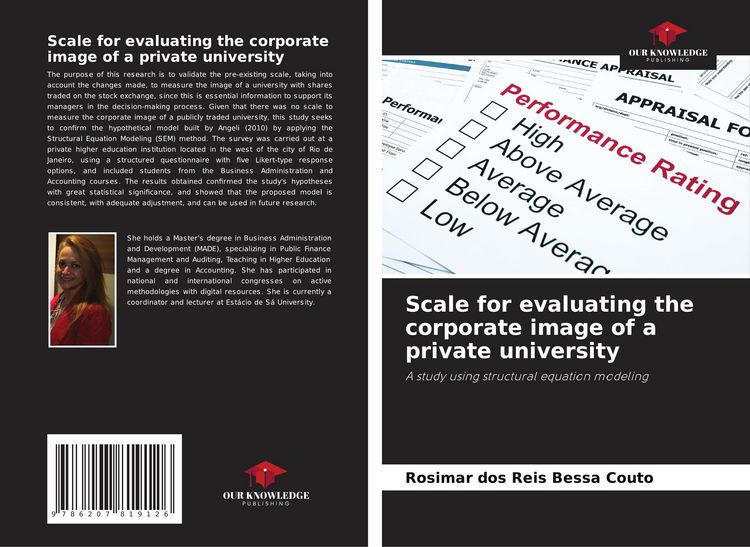 Produktbild: Scale for evaluating the corporate image of a private university