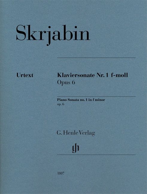 Produktbild: Alexander Skrjabin - Klaviersonate Nr. 1 f-moll op. 6