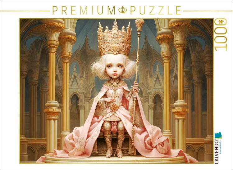 Produktbild: CALVENDO Puzzle K&ouml;nigin des Mittelalters. | 1000 Teile Lege-Gr&ouml;&szlig;e 64x48cm Foto-Puzzle f&uuml;r gl&uuml;ckliche Stunden
