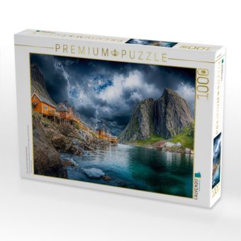 Produktbild: CALVENDO Puzzle Das malerische Fischerdorf Nusfjord | 1000 Teile Lege-Gr&ouml;&szlig;e 64x48cm Foto-Puzzle f&uuml;r gl&uuml;ckliche Stunden