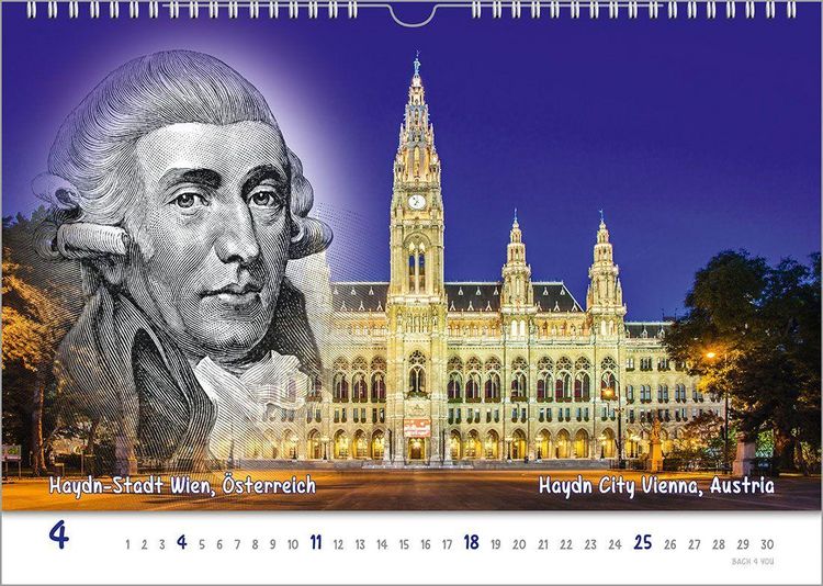 Produktbild: Komponisten-Kalender, ein Musik-Kalender 2027, DIN A4