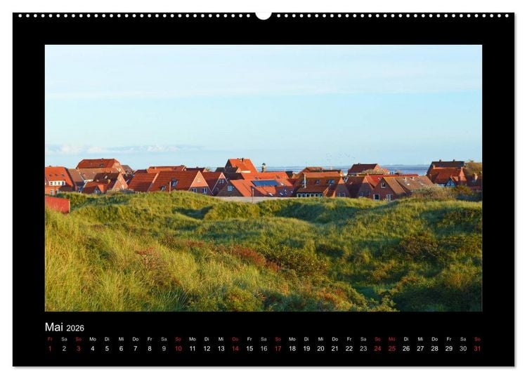 Produktbild: Juist &ndash; Insel im Wattenmeer (Wandkalender 2026 DIN A2 quer), CALVENDO Monatskalender