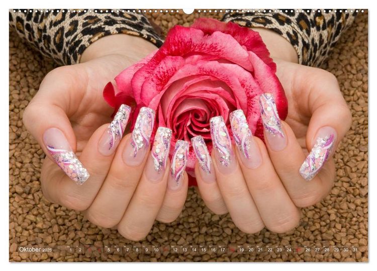 Produktbild: Verg&auml;ngliche Kunst - Nailart Episode 2 (hochwertiger Premium Wandkalender 2026 DIN A2 quer), Kunstdruck in Hochglanz