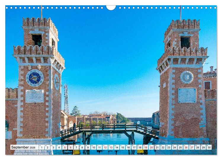 Produktbild: Venedig. Lagunenstadt in Italien (Wandkalender 2026 DIN A3 quer), CALVENDO Monatskalender