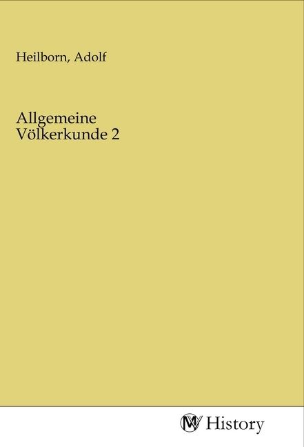 Produktbild: Allgemeine V&ouml;lkerkunde 2