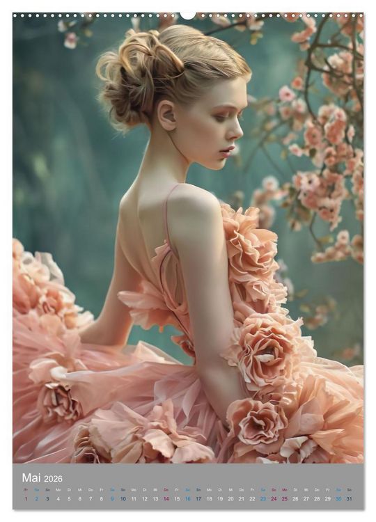 Produktbild: M&auml;rchenhafte Ballerina (hochwertiger Premium Wandkalender 2026 DIN A2 hoch), Kunstdruck in Hochglanz