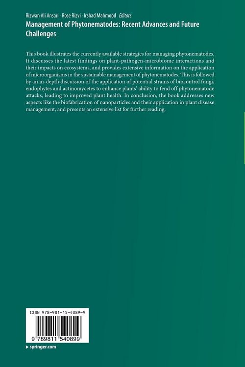 Produktbild: Management of Phytonematodes: Recent Advances and Future Challenges
