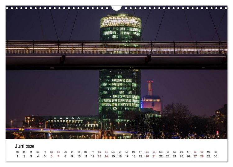 Produktbild: Frankfurt am Main bei Tag und Nacht (Wandkalender 2026 DIN A3 quer), CALVENDO Monatskalender