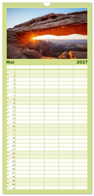 Produktbild: Familienplaner 2027 - Magische Natur - Unsere sch&ouml;ne Welt mit 5 Spalten (Wandkalender, 21 x 45 cm) CALVENDO