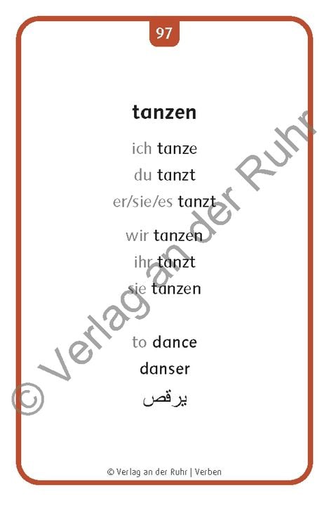 Produktbild: Verben: Set 1 - Deutsch, Englisch, Franz&ouml;sisch und Arabisch