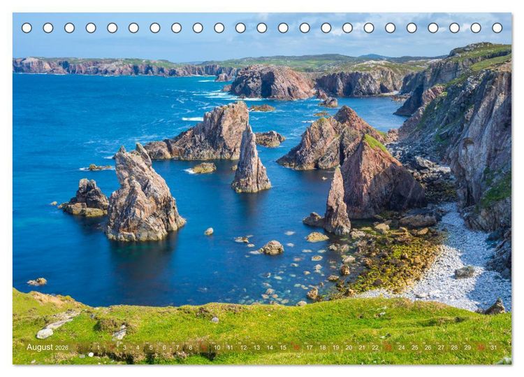 Produktbild: Von den Highlands zu den Hebriden (Tischkalender 2026 DIN A5 quer), CALVENDO Monatskalender