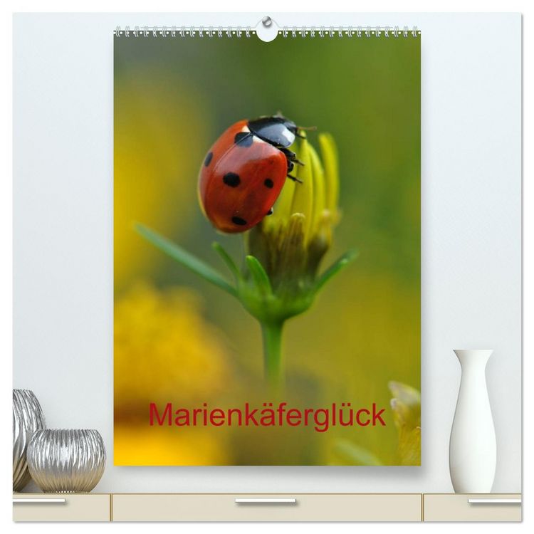 Produktbild: Marienk&auml;fergl&uuml;ck (hochwertiger Premium Wandkalender 2026 DIN A2 hoch), Kunstdruck in Hochglanz