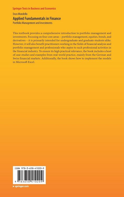 Produktbild: Applied Fundamentals in Finance