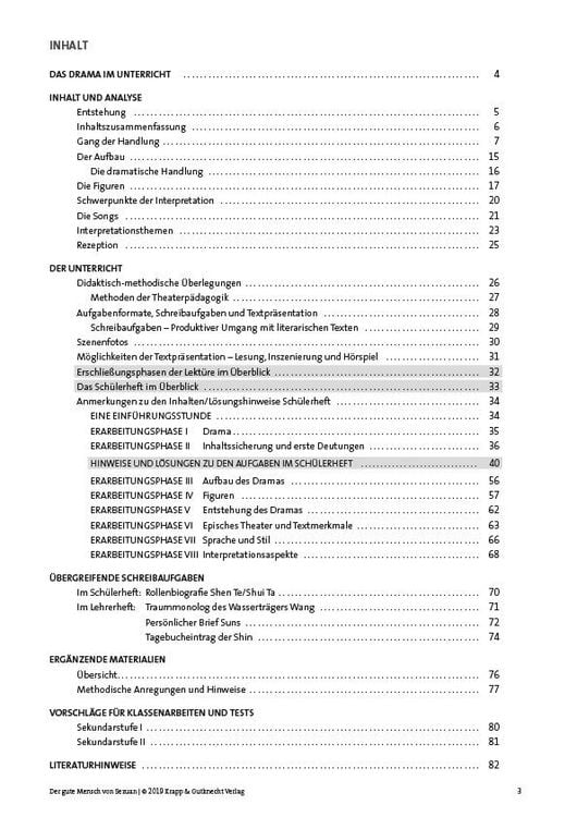Produktbild: Der gute Mensch von Sezuan &ndash; Bertolt Brecht &ndash; Lehrerheft