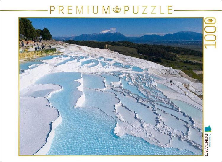 Produktbild: CALVENDO Puzzle Kalksinterterrassen Pamukkale | 1000 Teile Lege-Gr&ouml;&szlig;e 64x48cm Foto-Puzzle f&uuml;r gl&uuml;ckliche Stunden