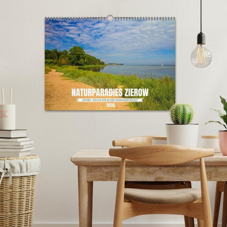 Produktbild: Naturparadies Zierow - Ostsee Idylle pur in der Wismarer Bucht (Wandkalender 2026 DIN A3 quer), CALVENDO Monatskalender