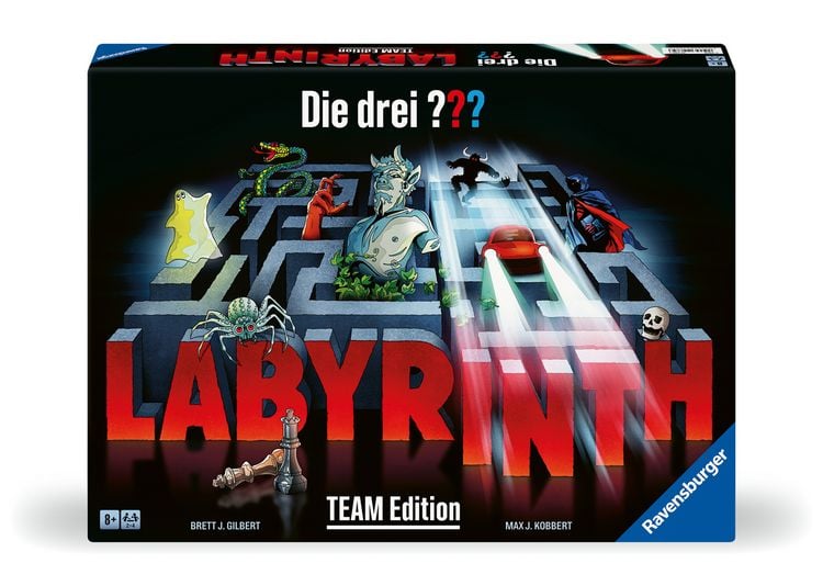 Produktbild: Die drei ??? Labyrinth - Team Edition - Gesellschaftsspiel & Brettspiel ab 8 Jahre