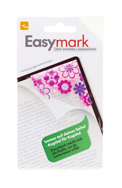 Produktbild: Easymark Pink Flowers - Dein smartes Magnet-Lesezeichen