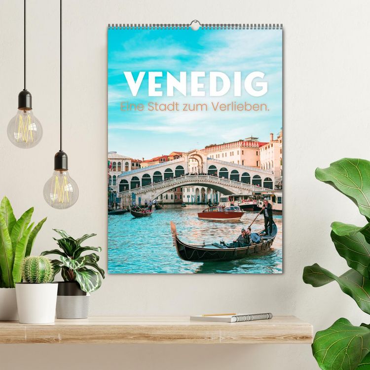 Produktbild: Venedig - Eine Stadt zum Verlieben. (Wandkalender 2026 DIN A2 hoch), CALVENDO Monatskalender