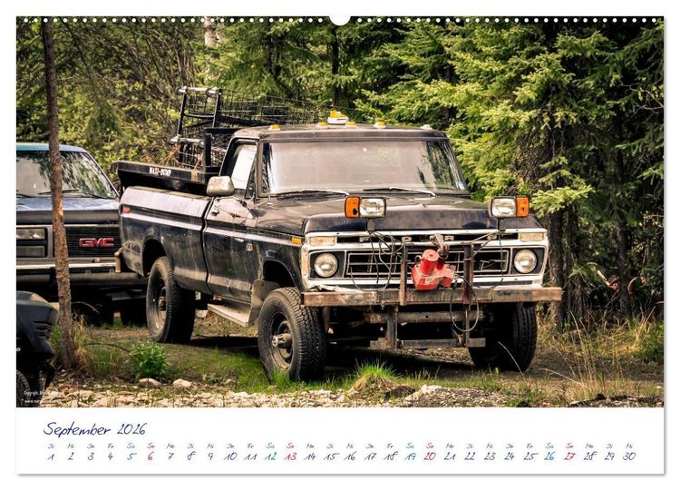 Produktbild: US Cars & Trucks in Alaska (Wandkalender 2026 DIN A2 quer), CALVENDO Monatskalender