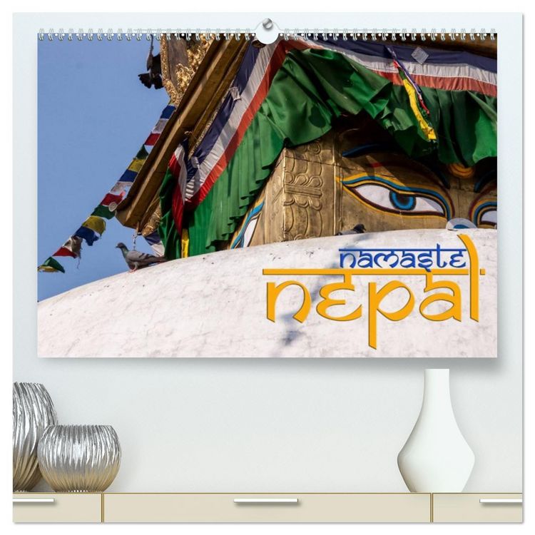 Produktbild: Namaste Nepal (hochwertiger Premium Wandkalender 2026 DIN A2 quer), Kunstdruck in Hochglanz