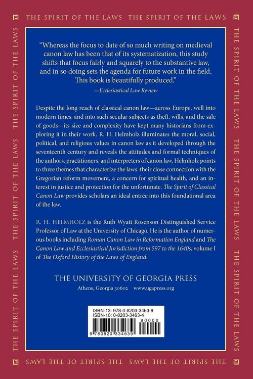 Produktbild: The Spirit of Classical Canon Law