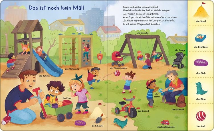 Produktbild: Entdecken, erz&auml;hlen, besch&uuml;tzen - In der Stadt &ndash; Mein erstes Umwelt-Bildw&ouml;rterbuch