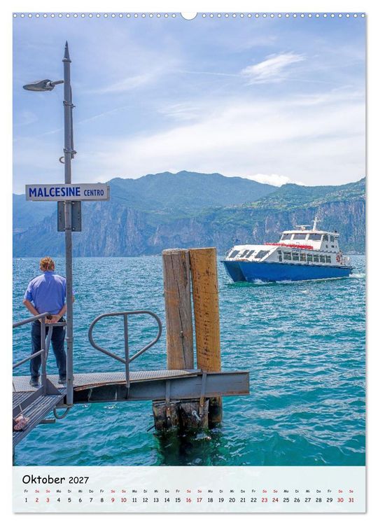 Produktbild: Malcesine - Eine Perle des Gardasees (hochwertiger Premium Wandkalender 2027 DIN A2 hoch), Kunstdruck in Hochglanz