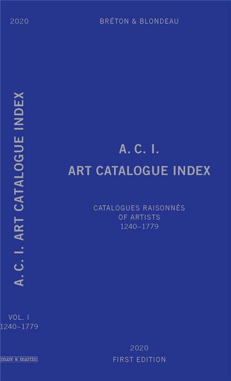 Produktbild: A.c.i. Art Catalogue Index T.1: Catalogues Raisonnes Of Artists;