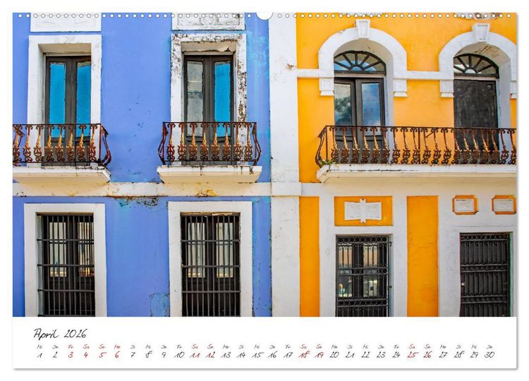 Produktbild: San Juan - Inselstadt in der Karibik (Wandkalender 2026 DIN A2 quer), CALVENDO Monatskalender