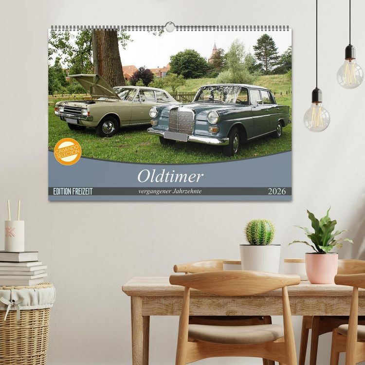 Produktbild: Oldtimer vergangenger Jahrzehnte (Wandkalender 2026 DIN A2 quer), CALVENDO Monatskalender
