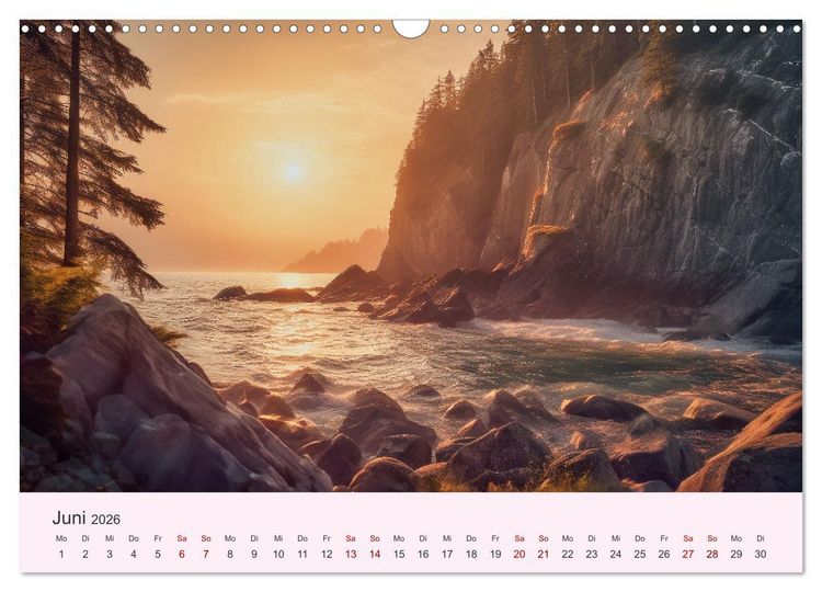 Produktbild: Sturmgetrieben - Der wilde K&uuml;stenkalender (Wandkalender 2026 DIN A3 quer), CALVENDO Monatskalender
