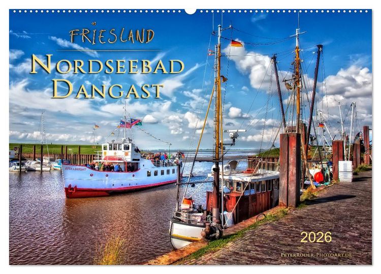 Produktbild: Friesland - Nordseebad Dangast (Wandkalender 2026 DIN A2 quer), CALVENDO Monatskalender
