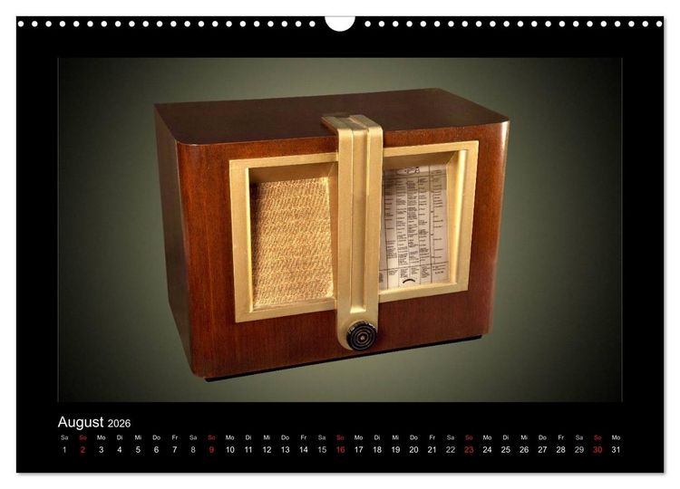 Produktbild: Dampfradios - Antike Radios mit Patina (Wandkalender 2026 DIN A3 quer), CALVENDO Monatskalender
