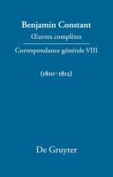 Produktbild: Correspondance g&eacute;n&eacute;rale 1810-1812